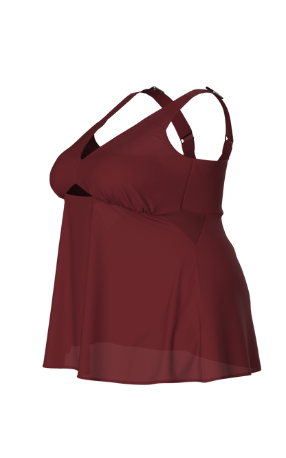 Sonia Mesh Insert Swimdress