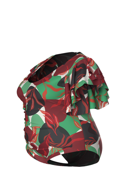Devon One-Piece Ruffle Sleeve