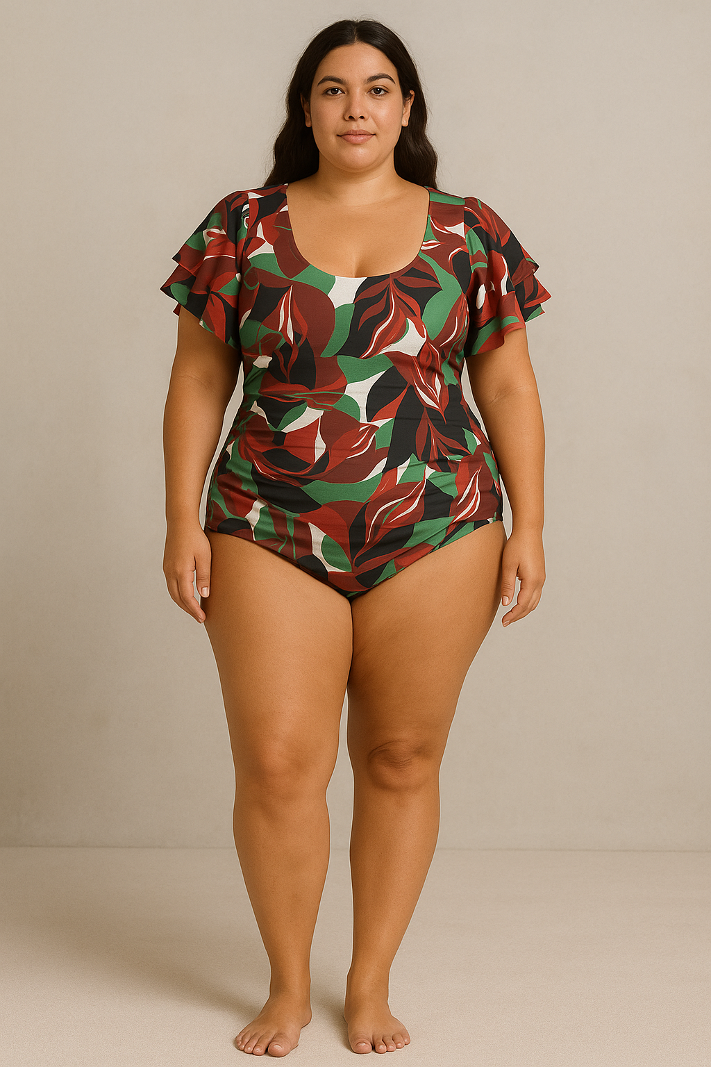 Devon One-Piece Ruffle Sleeve