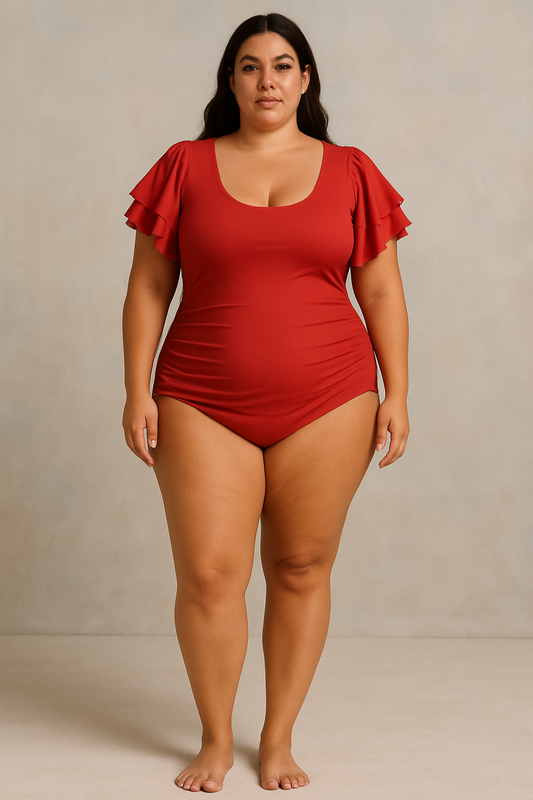 Devon One-Piece Ruffle Sleeve