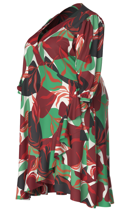 Betsy Ruffled Edge Wrap Cover Up