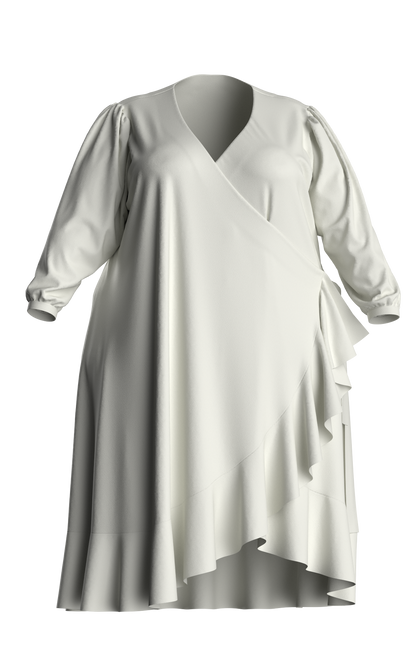 Betsy Ruffled Edge Wrap Cover Up