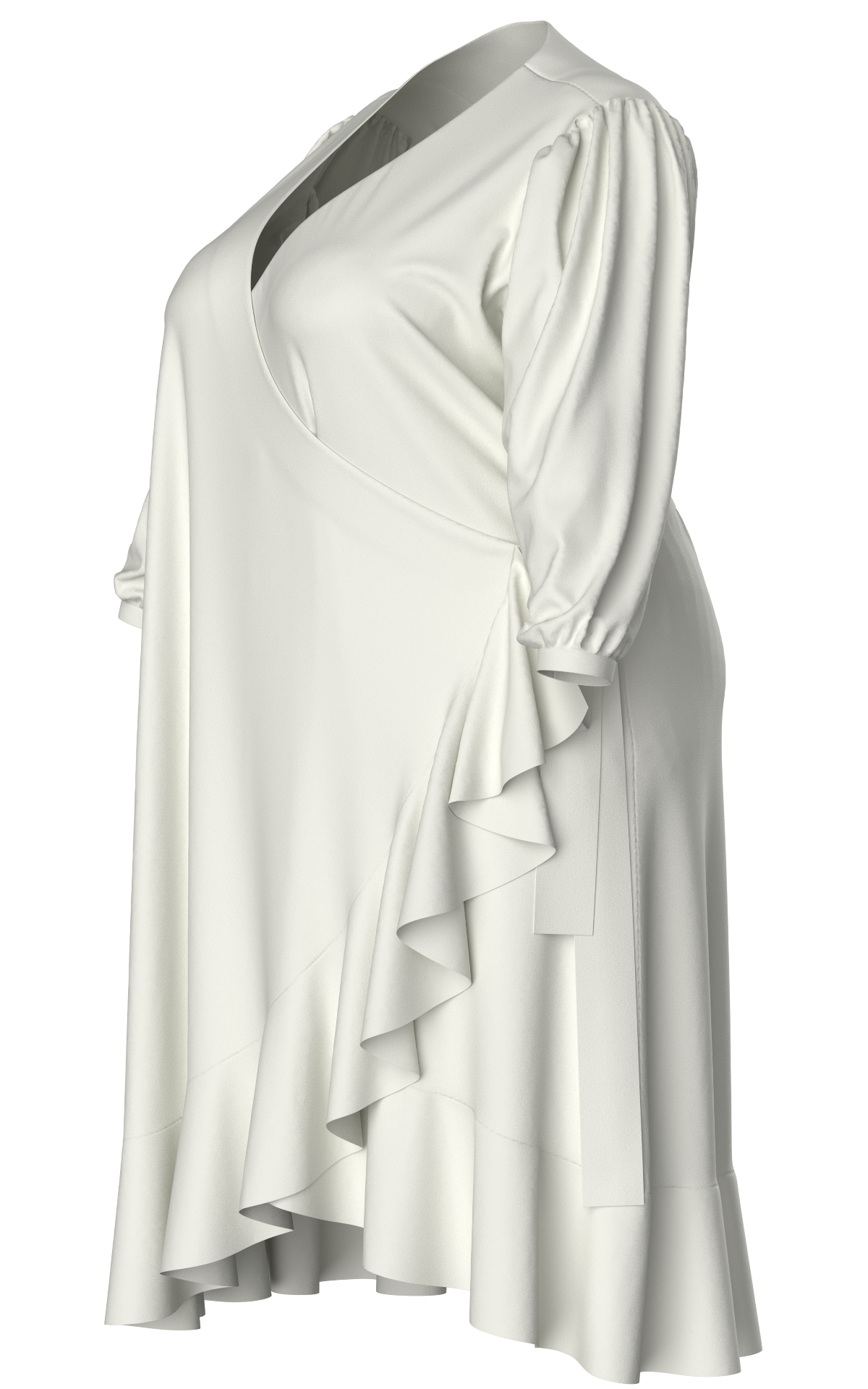 Betsy Ruffled Edge Wrap Cover Up