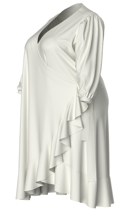 Betsy Ruffled Edge Wrap Cover Up