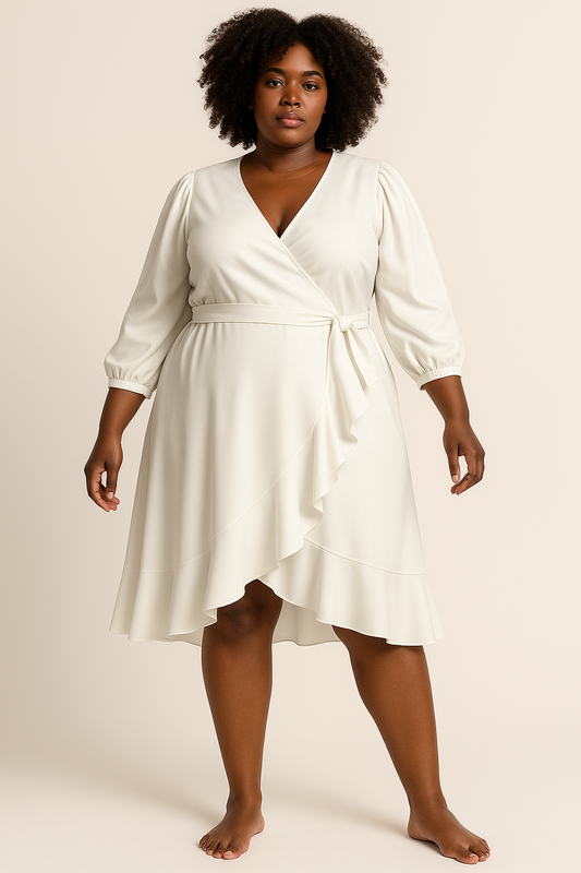 Betsy Ruffled Edge Wrap Cover Up