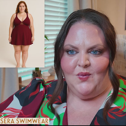 Sonia Mesh Insert Swimdress